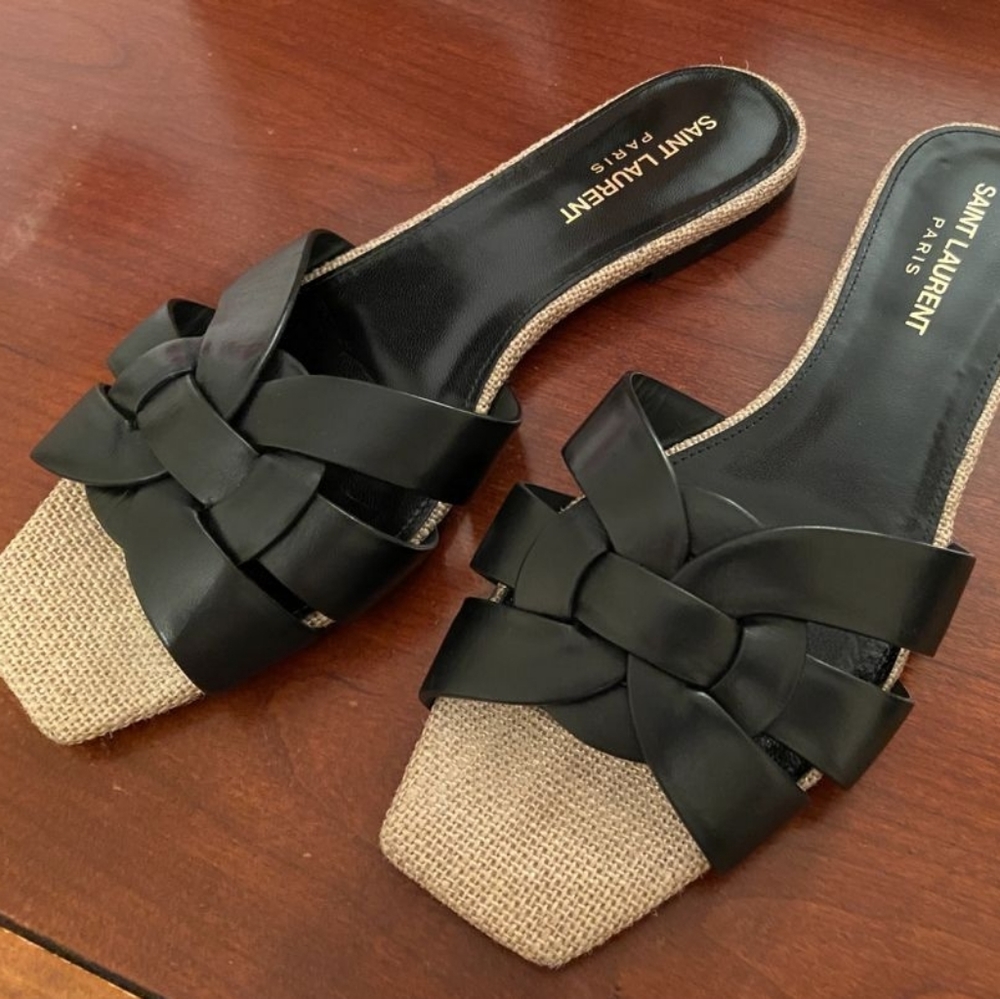 100% Authentic Saint Laurent Slippers